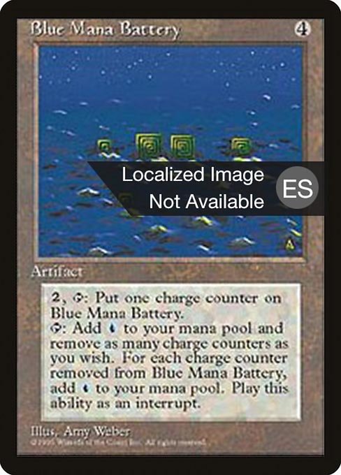 Blue Mana Battery - Fourth Edition Foreign Black Border Rare Card