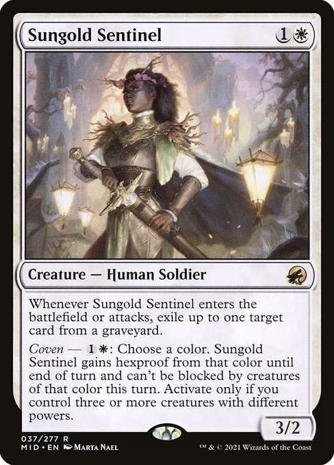 Sungold Sentinel - Innistrad: Midnight Hunt Rare Card