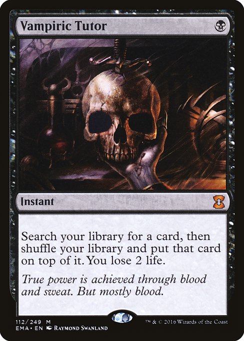 Vampiric Tutor - Eternal Masters Mythic Card
