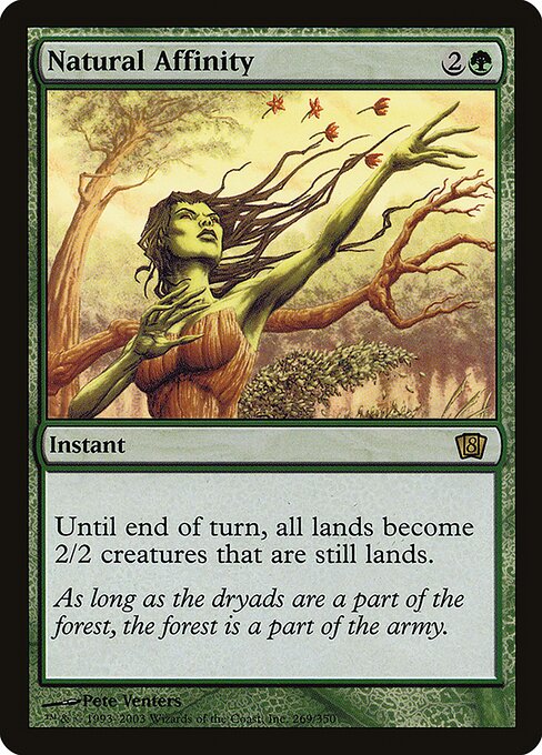 Natural Affinity - Eighth Edition Rare Card