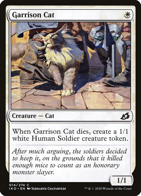 Garrison Cat - Ikoria: Lair of Behemoths Common Card