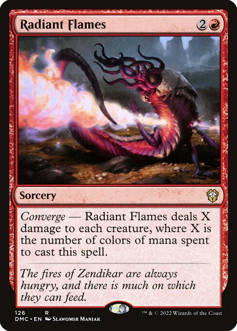 Radiant Flames - Dominaria United Commander Rare Card