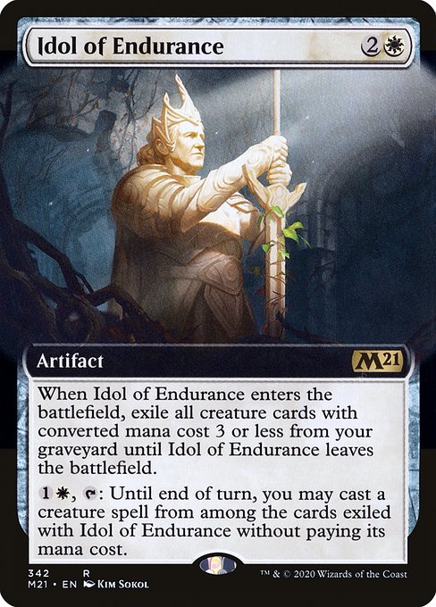Idol of Endurance - Core Set 2021 Rare Card
