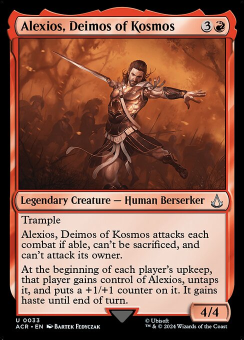 Alexios, Deimos of Kosmos - Assassin's Creed Uncommon Card