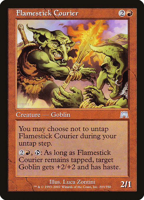 Flamestick Courier - Onslaught Uncommon Card
