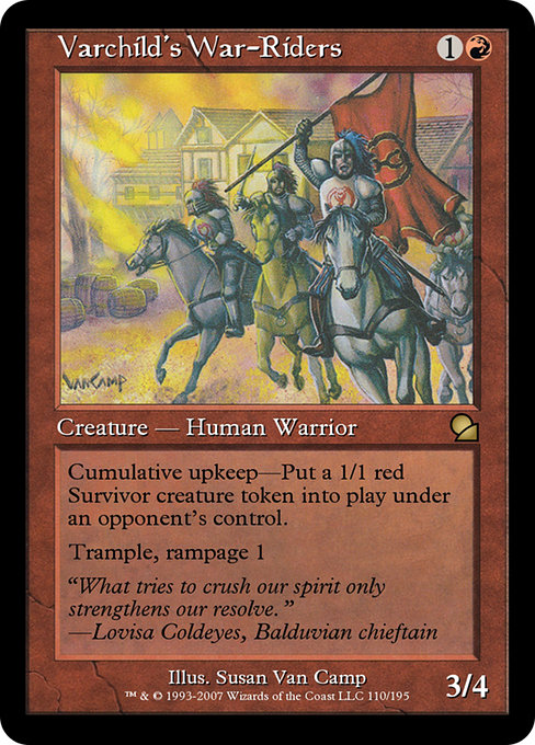 Varchild's War-Riders - Masters Edition Rare Card