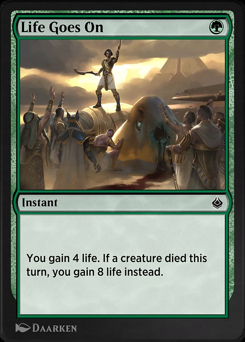 Life Goes On - Amonkhet Remastered Common Card
