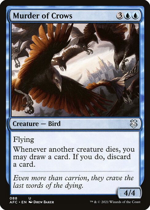 Murder of Crows - Forgotten Realms Commander Uncommon Card