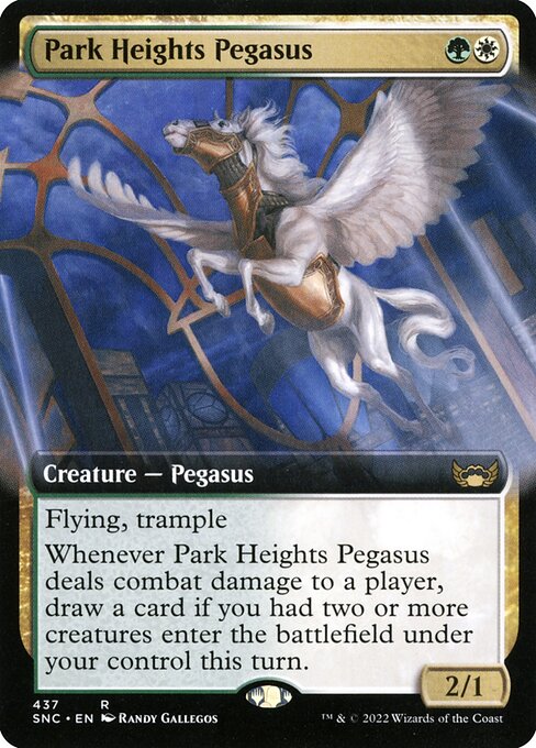 Park Heights Pegasus - Streets of New Capenna Rare Card