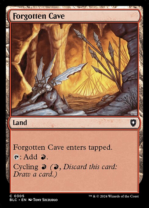 Forgotten Cave - Bloomburrow Commander Common Card