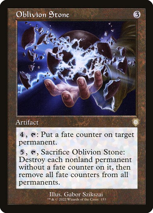 Oblivion Stone - The Brothers' War Commander Rare Card