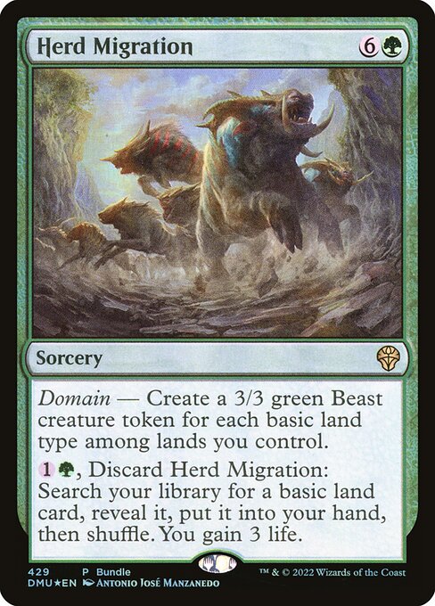 Herd Migration - Dominaria United Rare Card