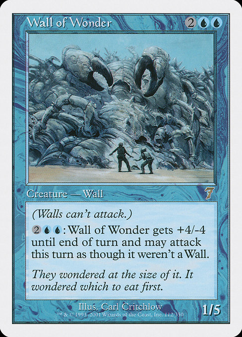 Wall of Wonder - Seventh Edition Rare Card