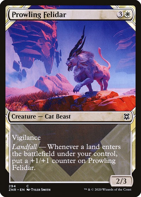 Prowling Felidar - Zendikar Rising Common Card