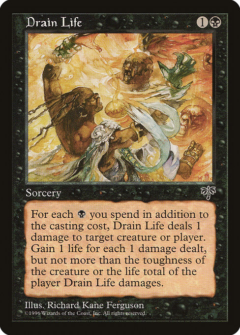 Drain Life - Mirage Common Card