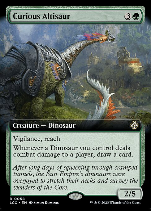 Curious Altisaur - The Lost Caverns of Ixalan Commander Rare Card