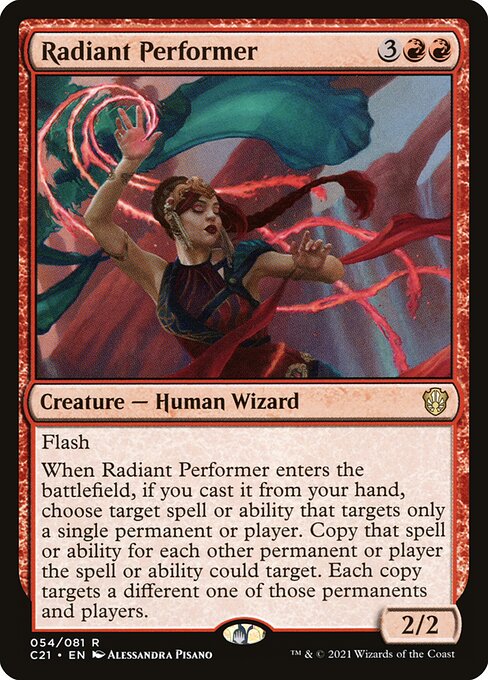 Radiant Performer - Commander 2021 Rare Card