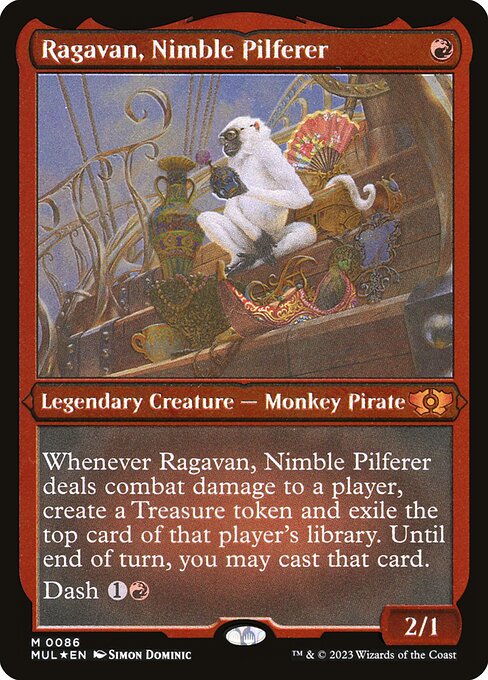 Ragavan, Nimble Pilferer - Multiverse Legends Mythic Card