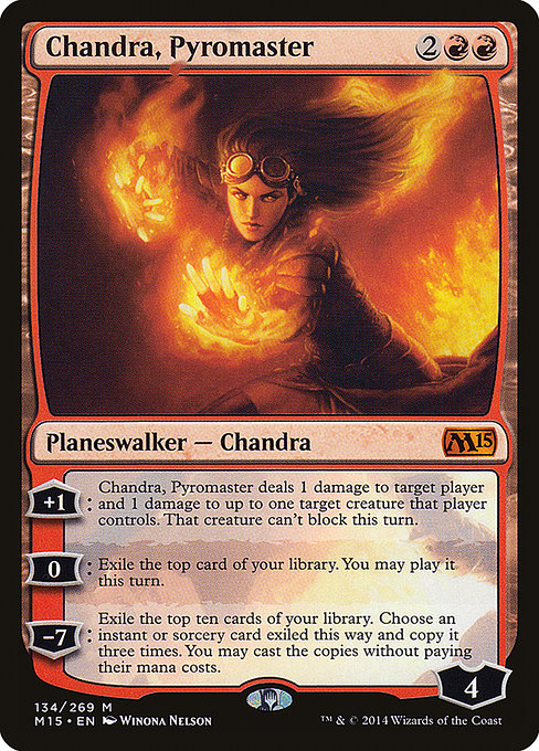 Chandra, Pyromaster - Magic 2015 Mythic Card