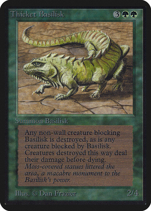 Thicket Basilisk - Limited Edition Alpha Uncommon Card