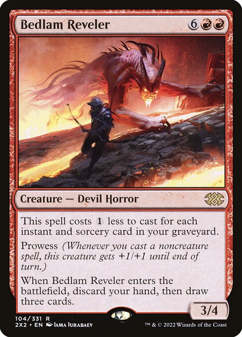 Bedlam Reveler - Double Masters 2022 Rare Card