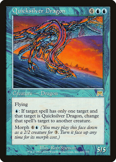 Quicksilver Dragon - Onslaught Rare Card