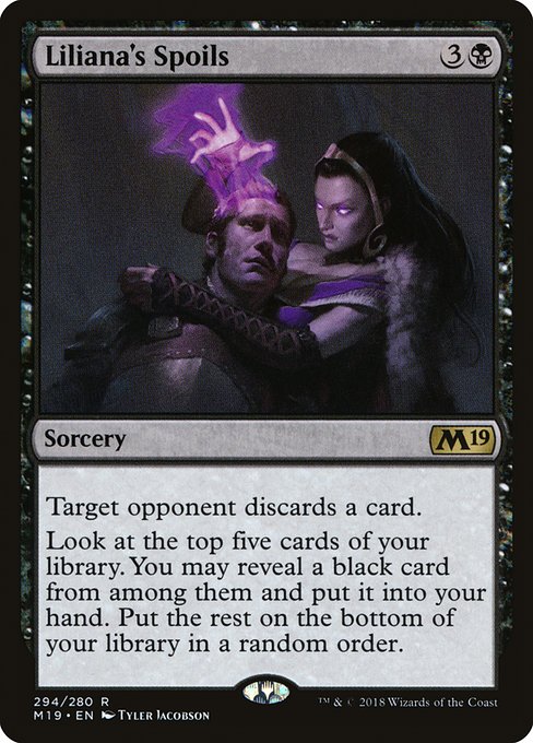 Liliana's Spoils - Core Set 2019 Rare Card