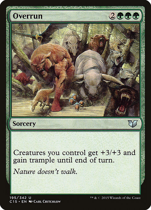 Overrun - Commander 2015 Uncommon Card