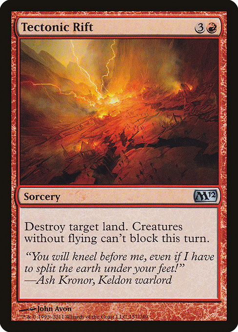Tectonic Rift - Magic 2012 Uncommon Card