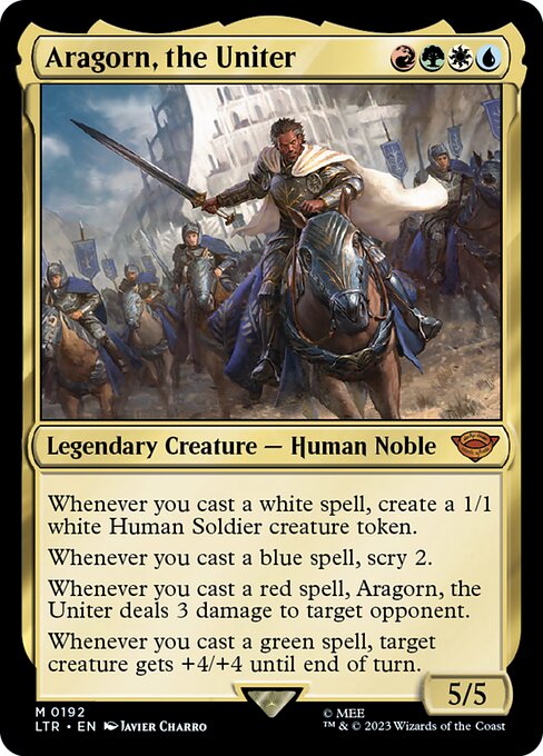 Aragorn, the Uniter - The Lord of the Rings: Tales of Middle-earth Mythic Card