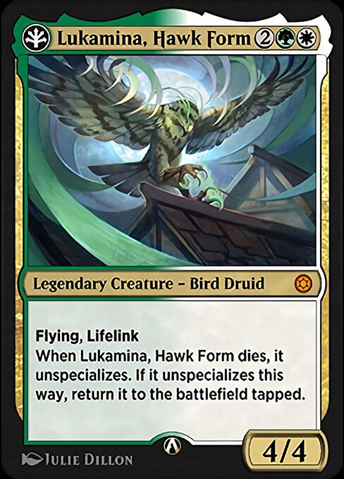 Lukamina, Hawk Form - Alchemy Horizons: Baldur's Gate Mythic Card