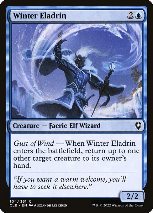 Winter Eladrin - Commander Legends: Battle for Baldur's Gate Common Card