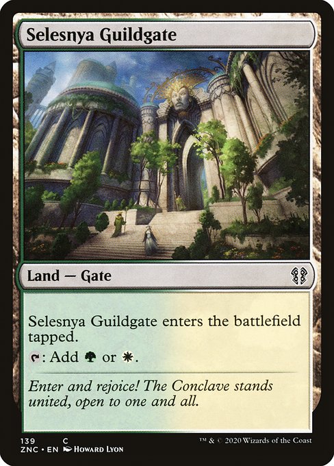Selesnya Guildgate - Zendikar Rising Commander Common Card