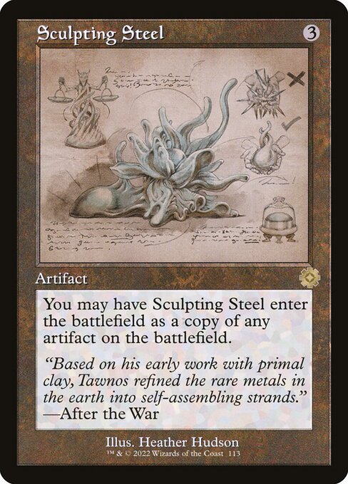 Sculpting Steel - The Brothers' War Retro Artifacts Rare Card