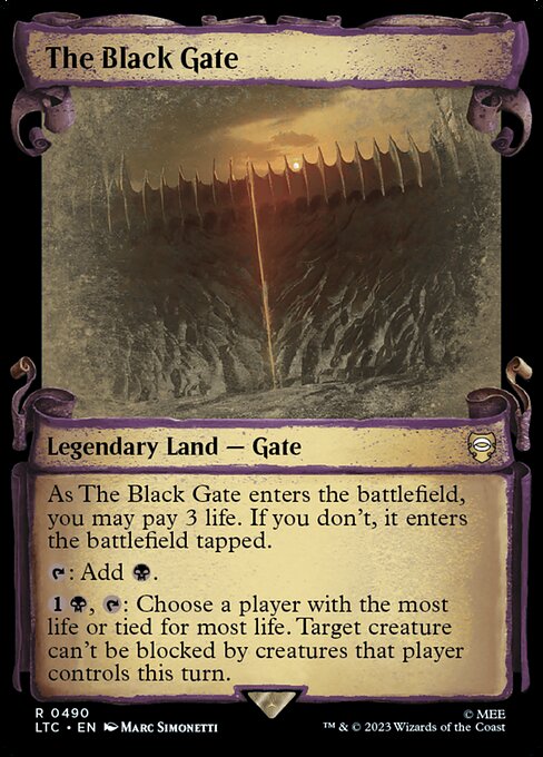 The Black Gate - Tales of Middle-earth Commander Rare Card