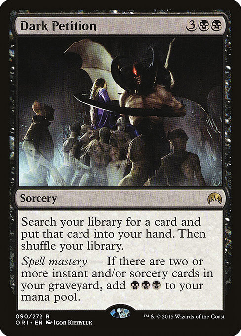 Dark Petition - Magic Origins Rare Card