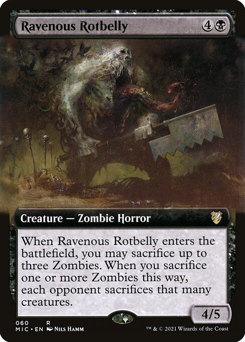 Ravenous Rotbelly - Midnight Hunt Commander Rare Card