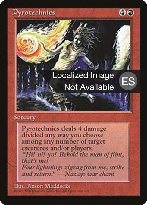 Pyrotechnics - Fourth Edition Foreign Black Border Uncommon Card
