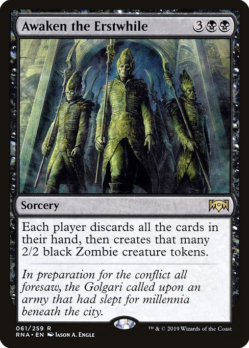 Awaken the Erstwhile - Ravnica Allegiance Rare Card