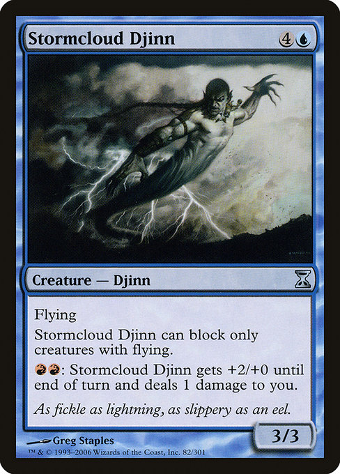 Stormcloud Djinn - Time Spiral Uncommon Card