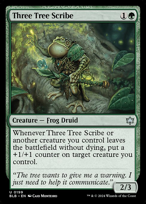 Three Tree Scribe - Bloomburrow Uncommon Card