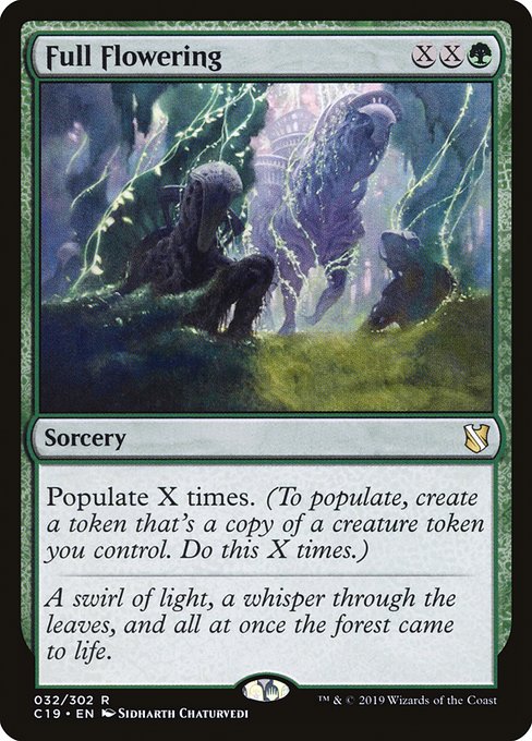 Full Flowering - Commander 2019 Rare Card