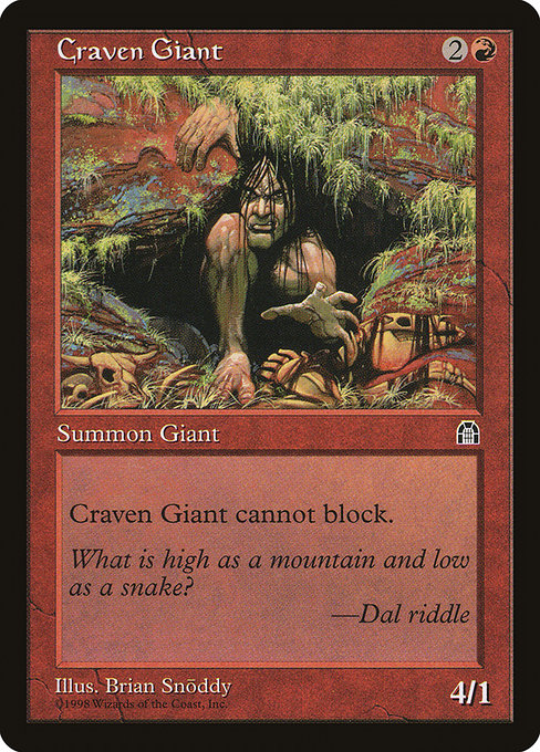Craven Giant - Stronghold Common Card
