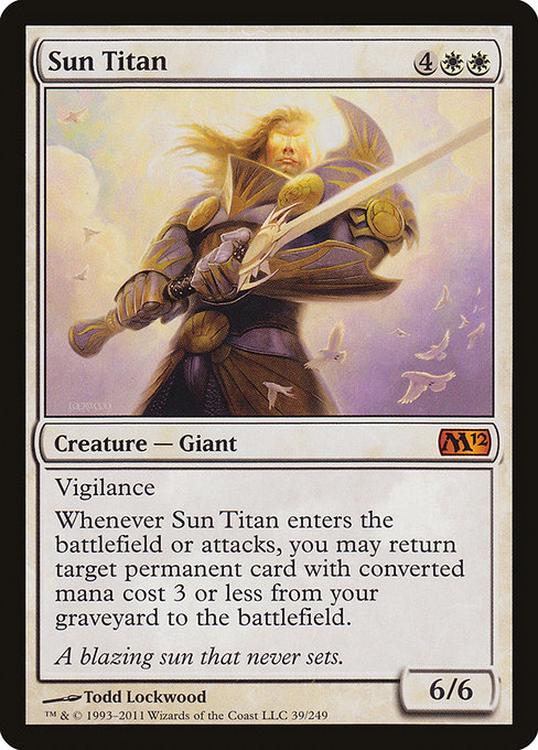 Sun Titan - Magic 2012 Mythic Card