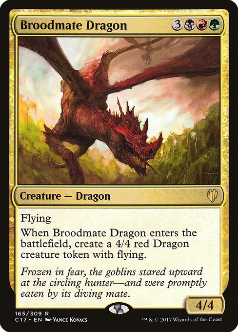 Broodmate Dragon - Commander 2017 Rare Card