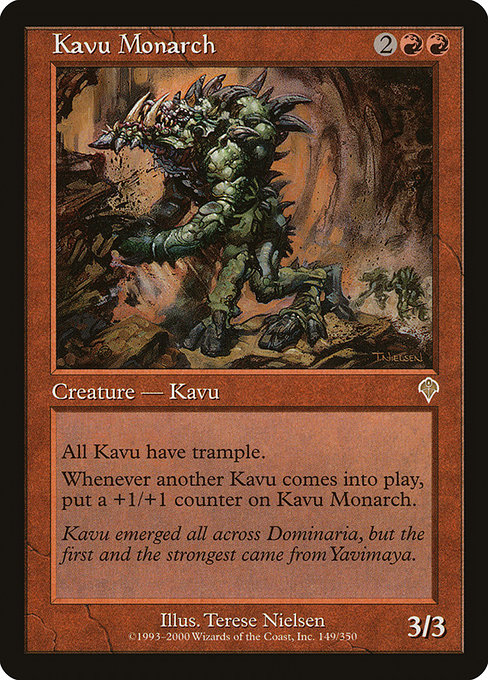 Kavu Monarch - Invasion Rare Card