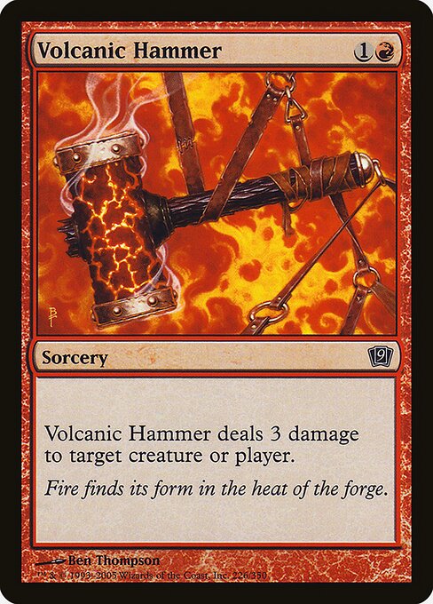 Volcanic Hammer - Ninth Edition Common Card