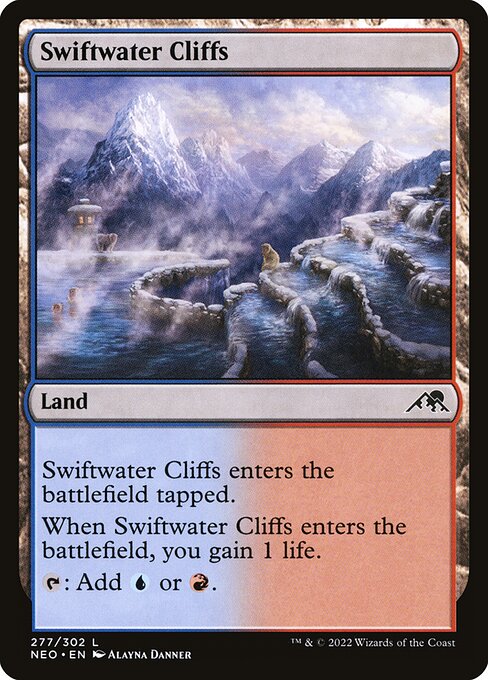 Swiftwater Cliffs - Kamigawa: Neon Dynasty Common Card