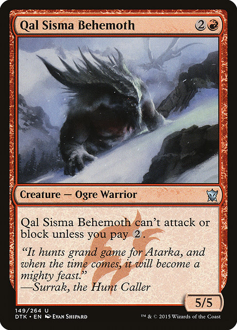 Qal Sisma Behemoth - Dragons of Tarkir Uncommon Card