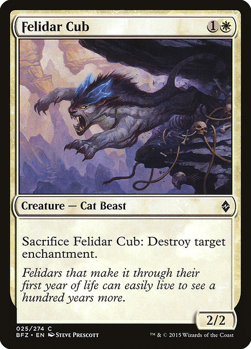 Felidar Cub - Battle for Zendikar Common Card